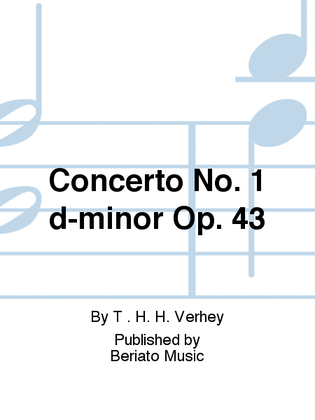 Book cover for Concerto No. 1 d-minor Op. 43