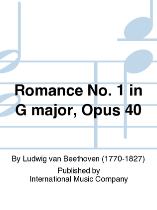 Book cover for Romance No. 1 In G Major, Opus 40