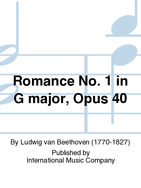 Romance No. 1 In G Major, Opus 40