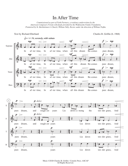 In After Time - SATB a cappella image number null