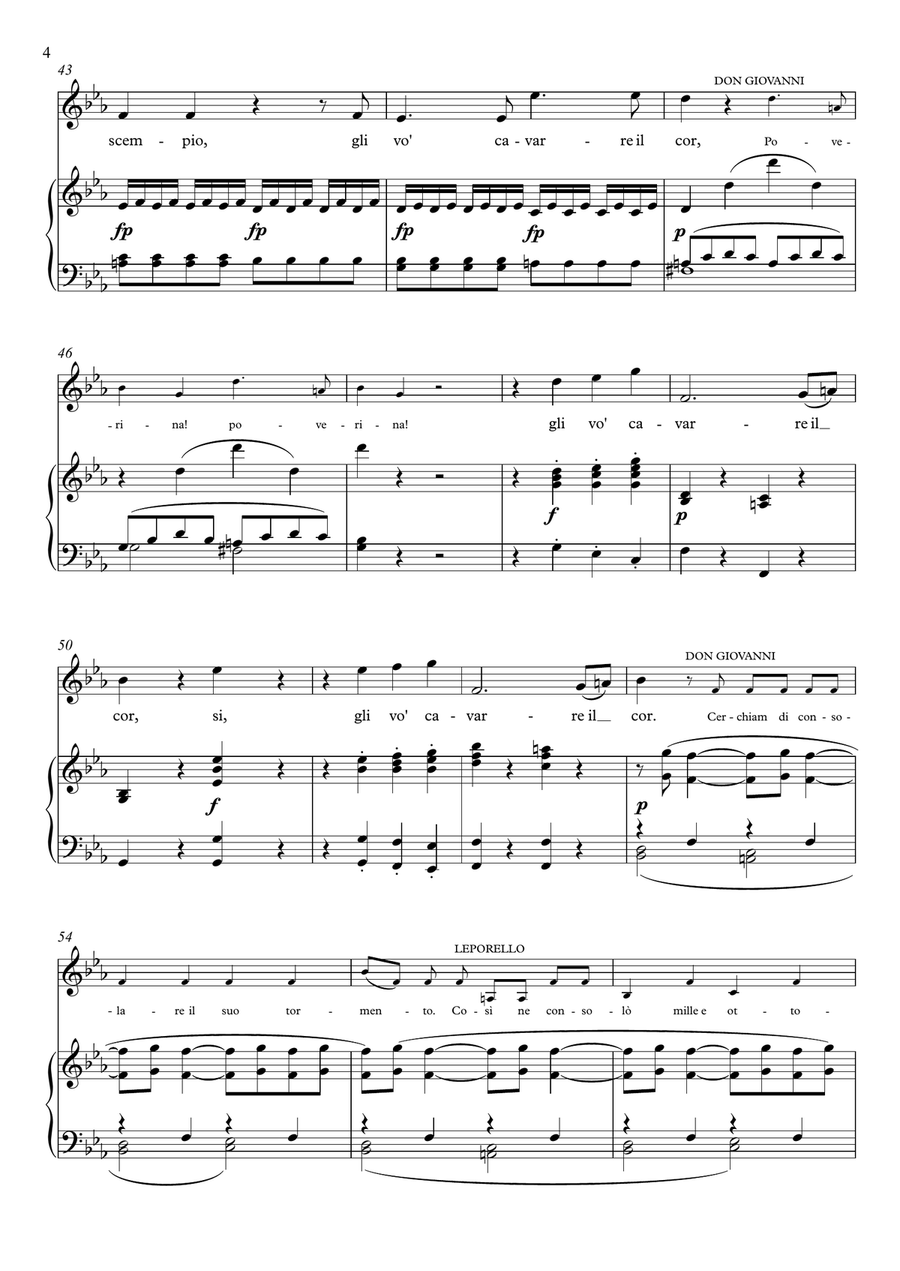 Ah! chi mi dice mai - Don Giovanni (Eb Major) Soprano Voice scores gallery preview page 5