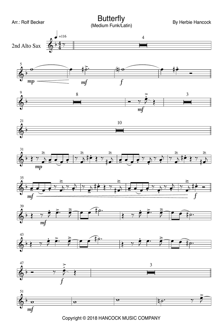 Butterfly Instrumental Jazz Ensemble scores gallery preview page 4
