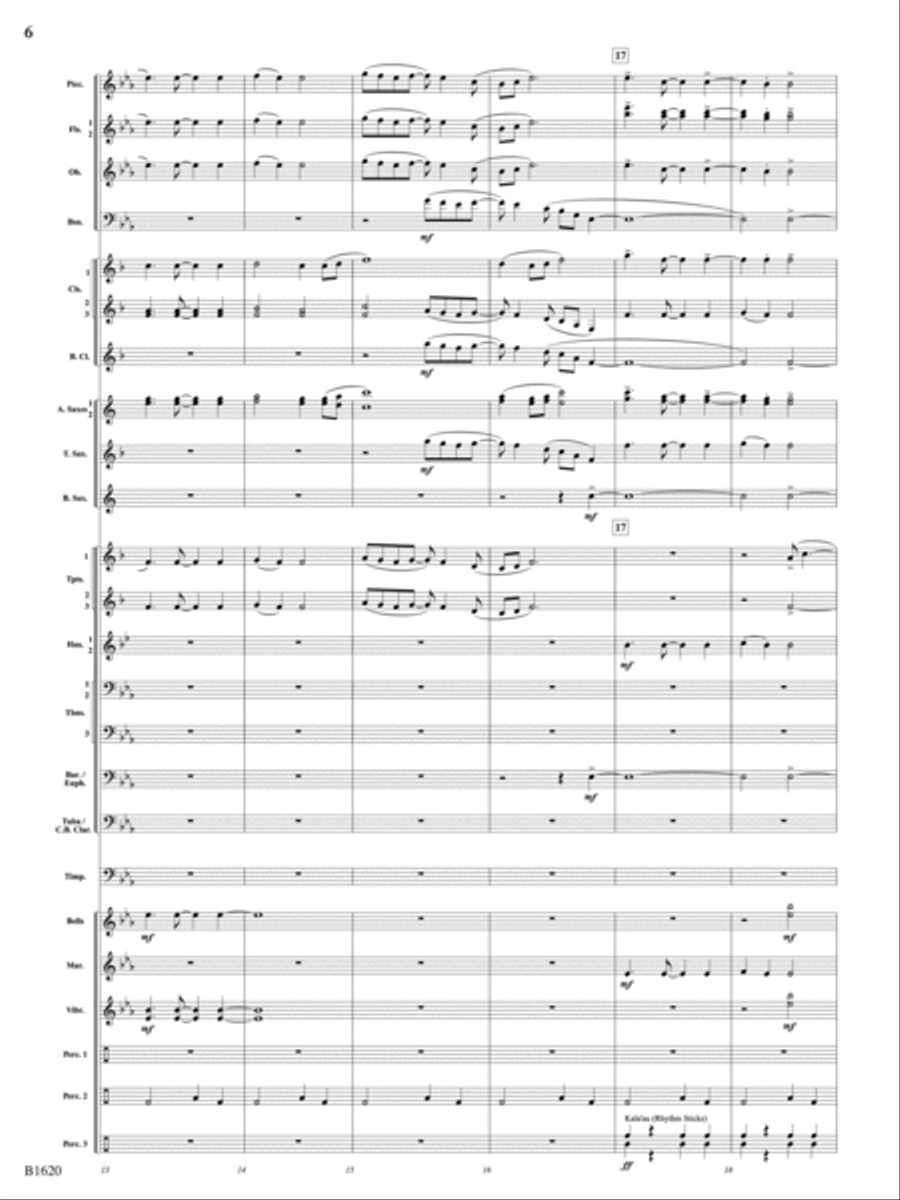 The Spirit of Aloha (Island Dance): Score Concert Band scores gallery preview page 6