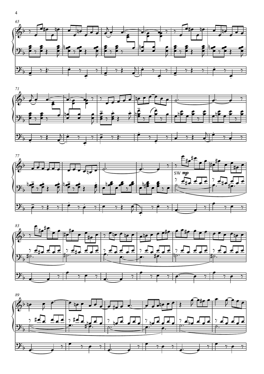 Rondo alla latina for organ Organ Solo scores gallery preview page 4