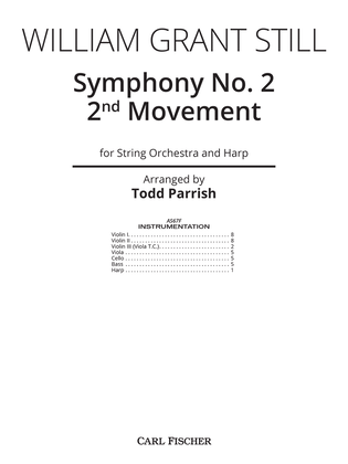 Book cover for Symphony No. 2 - 2nd Mvt