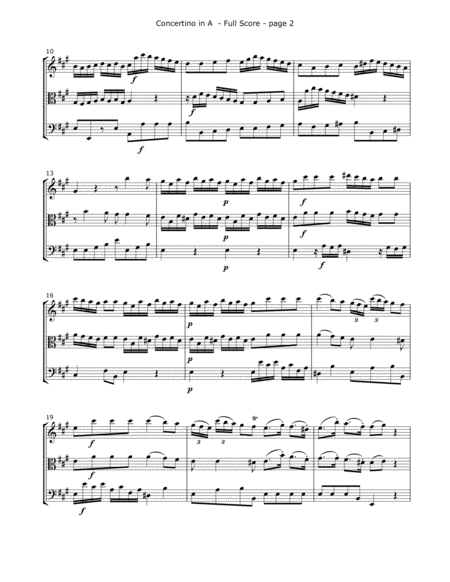 Molter, J. - Concertino (Mvt. 1) for Violin, Viola and Cello image number null