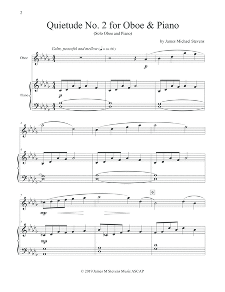 Quietude No. 2 - Oboe & Piano image number null