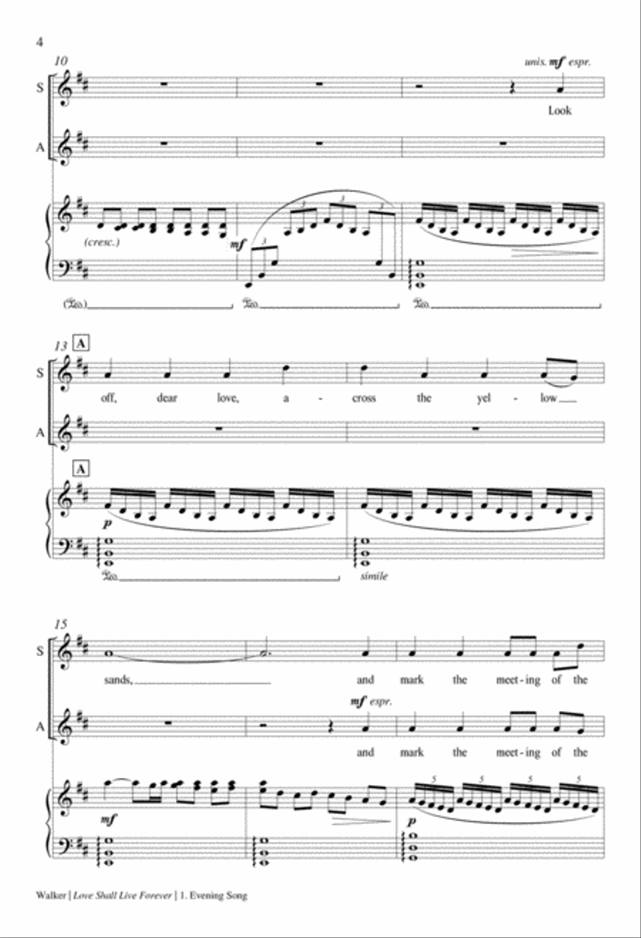 Love Shall Live Forever SSAA scores gallery preview page 4