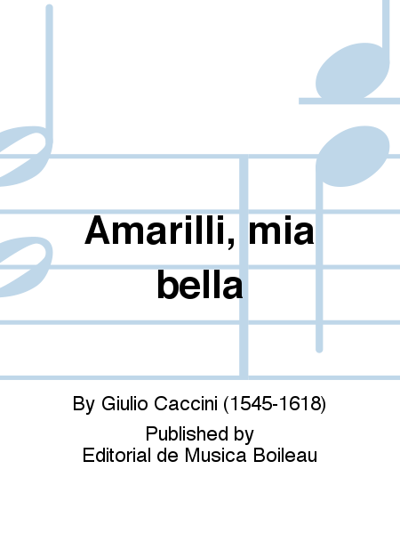 Amarilli, mia bella