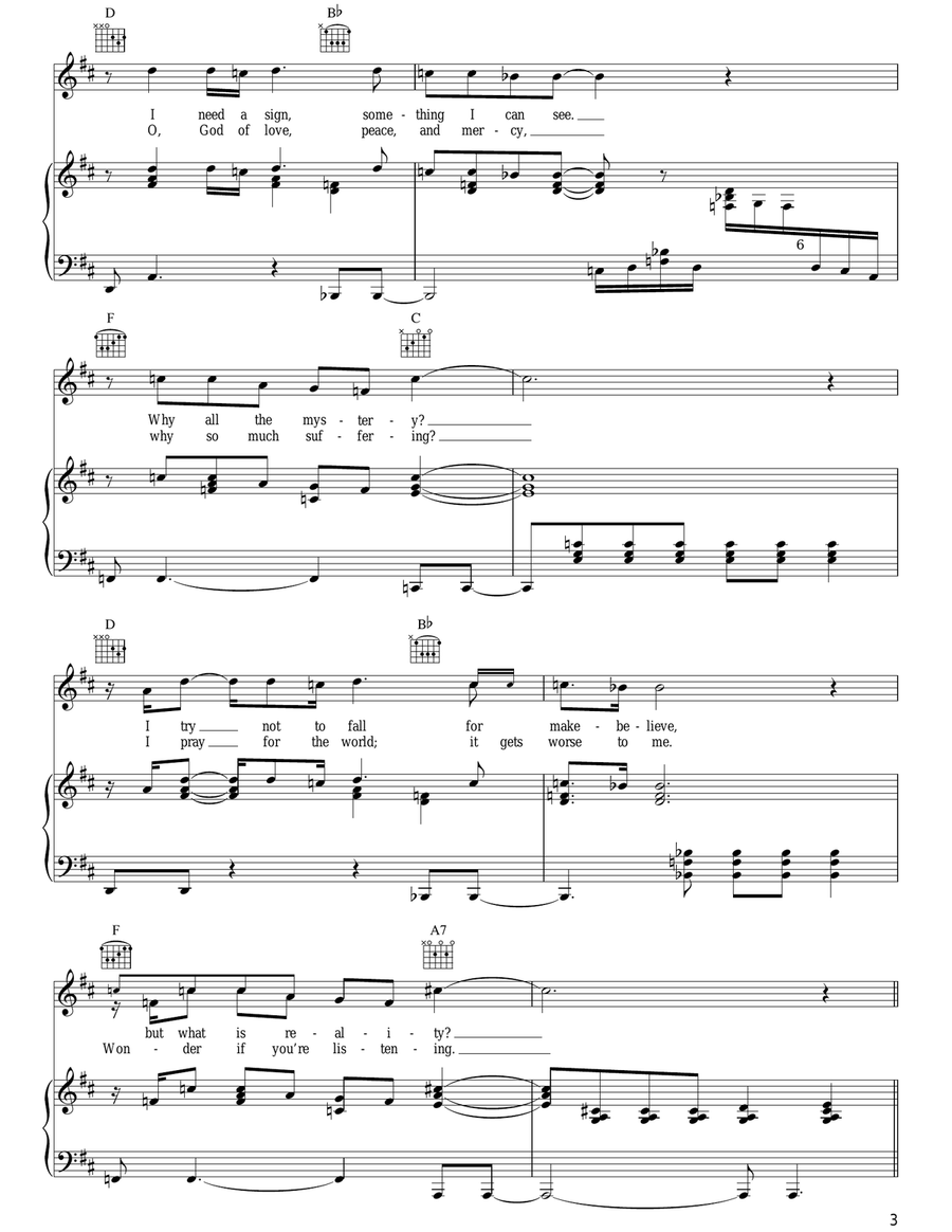 Show Me Show Me Piano, Vocal, Guitar scores gallery preview page 3