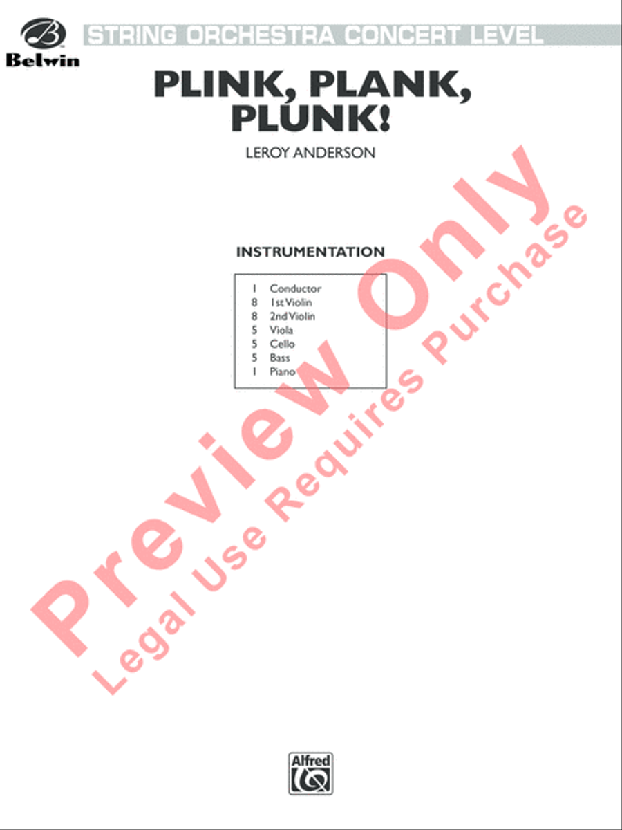 Plink, Plank, Plunk! String Orchestra scores gallery preview page 2