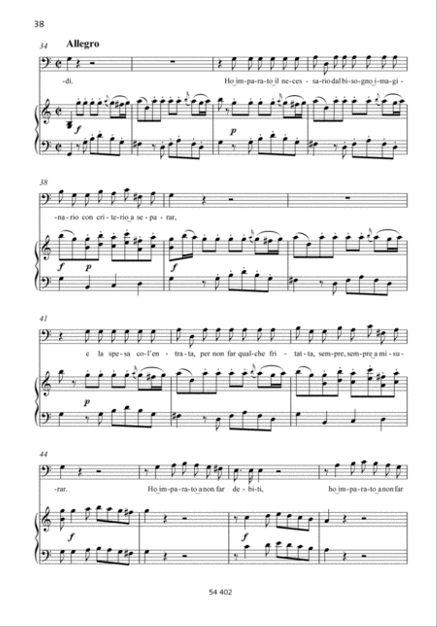 Aria di Castagna Aria di Castagna Baritone Voice scores gallery preview page 3