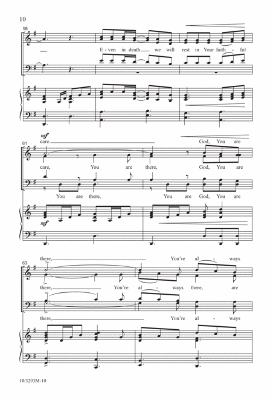 You're Always There 4-Part scores gallery preview page 10