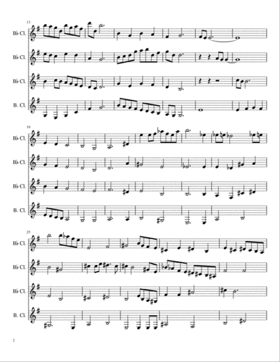 Affinity Woodwind Quartet scores gallery preview page 2