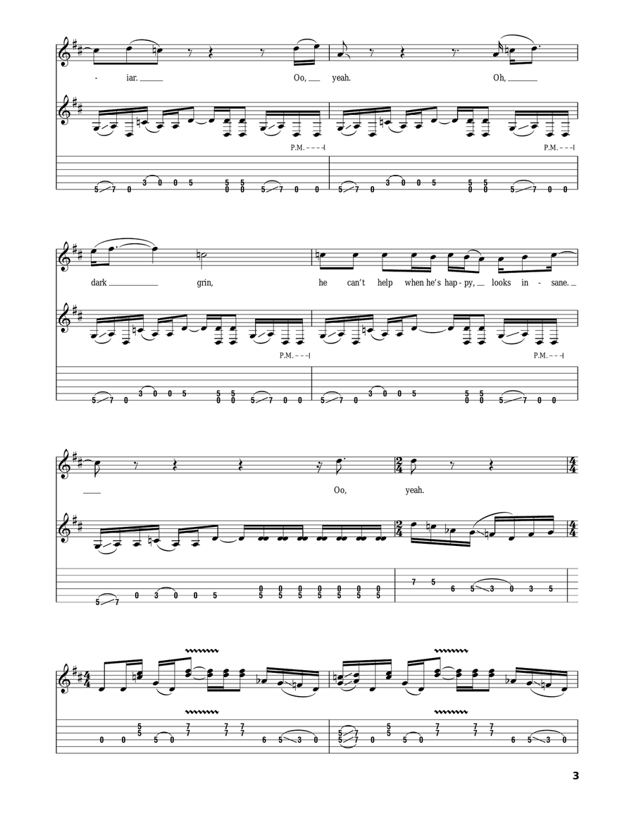 Even Flow Acoustic Guitar scores gallery preview page 3
