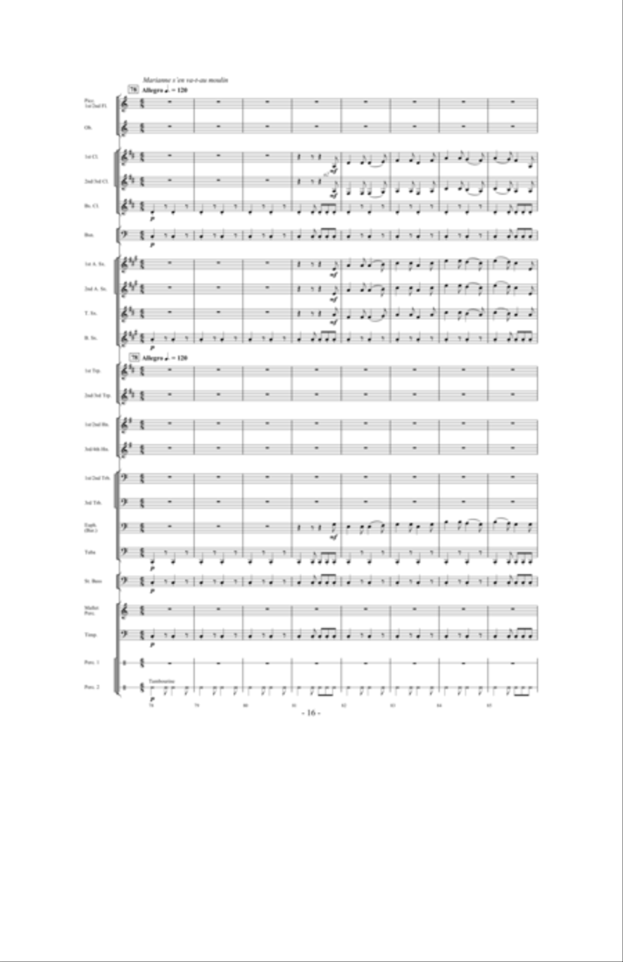 Celebration Folklorique Concert Band scores gallery preview page 15