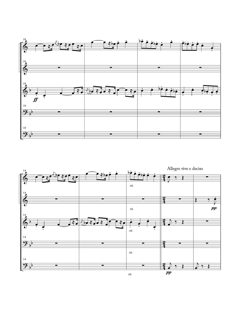 Farandole from "L'Arlesienne Suite No. 2" for Brass Quintet image number null