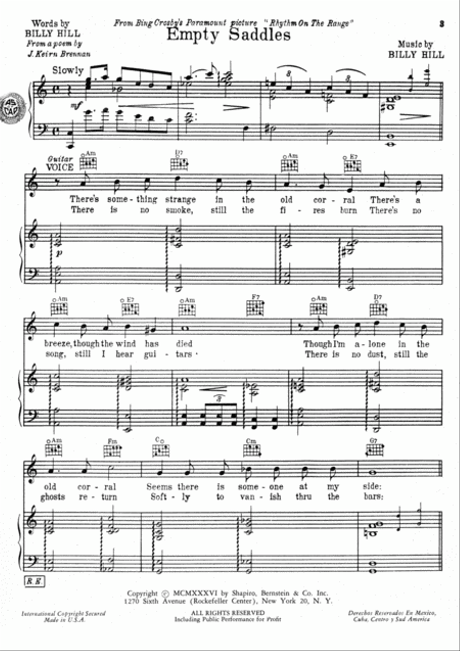 Empty Saddles Empty Saddles Voice scores gallery preview page 2