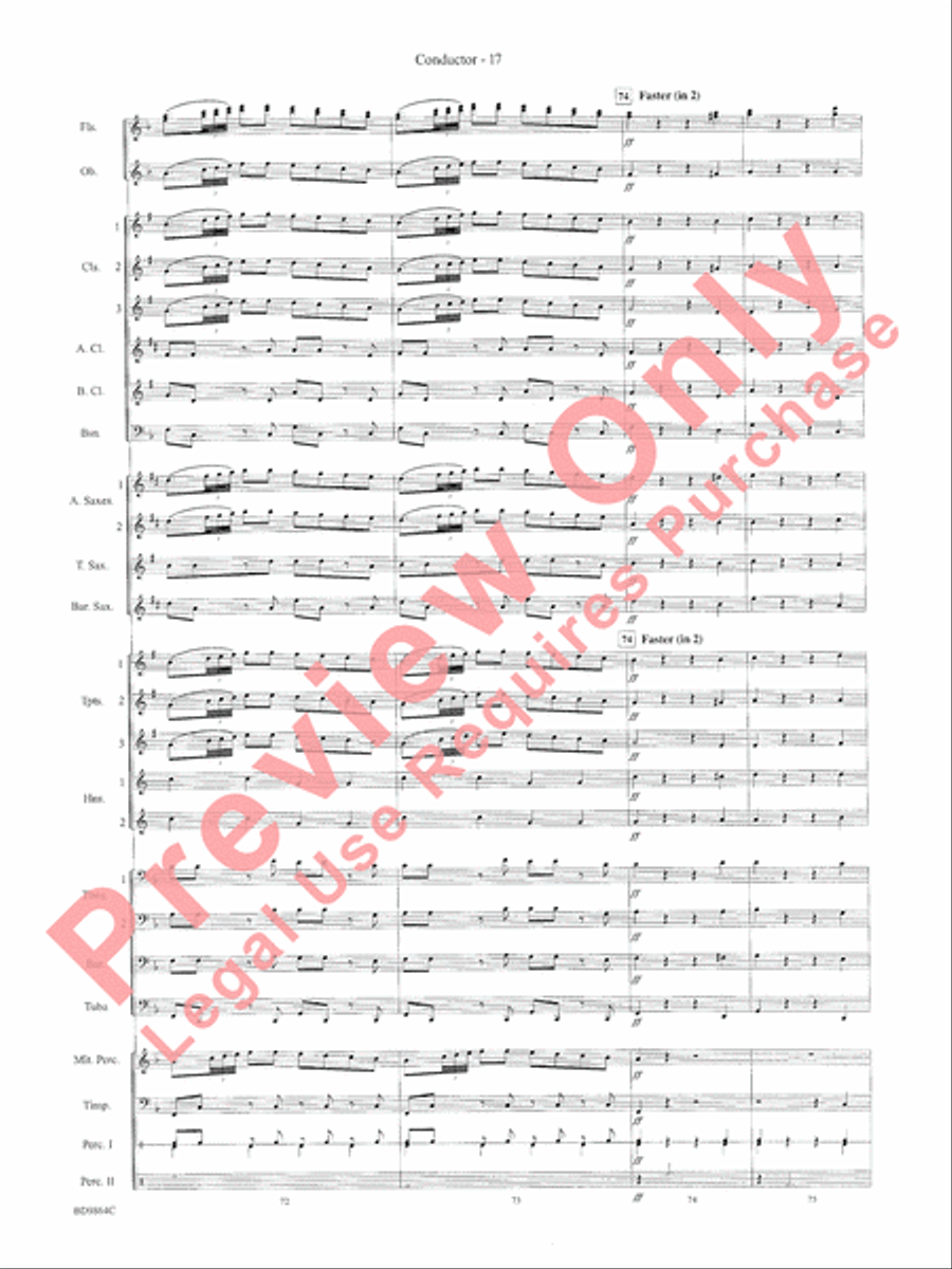 Morning Madness Morning Madness Concert Band scores gallery preview page 20