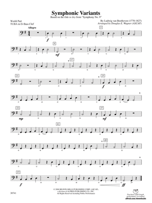 Symphonic Variants (Based on "Ode to Joy" from Symphony No. 9): (wp) E-flat Tuba B.C.