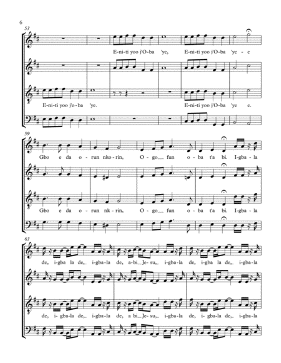 IGBALA DE 4-Part scores gallery preview page 6