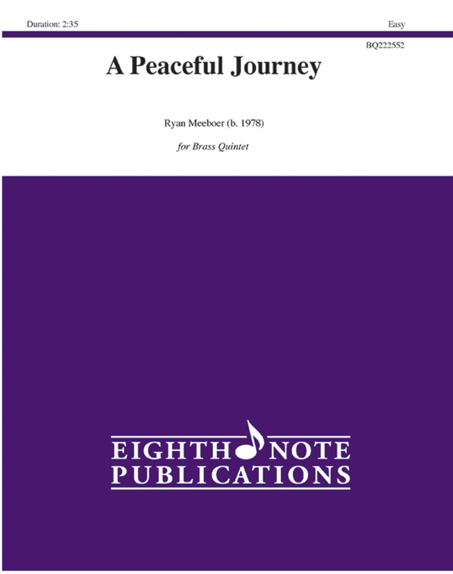 A Peaceful Journey Brass Quintet scores gallery preview page 1