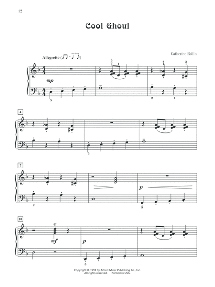 Halloween Favorites, Book 2 Easy Piano scores gallery preview page 7