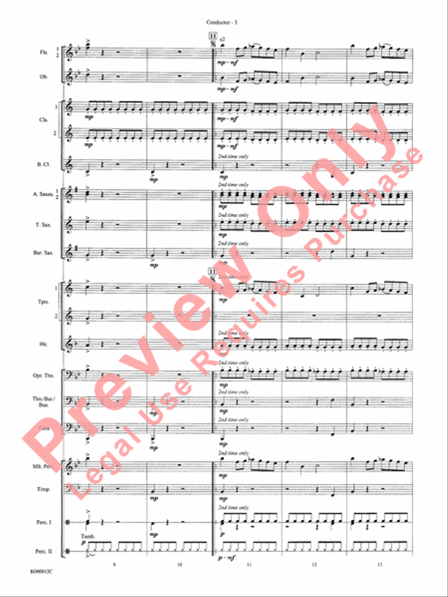 Portsmouth Overture Portsmouth Overture Concert Band scores gallery preview page 5