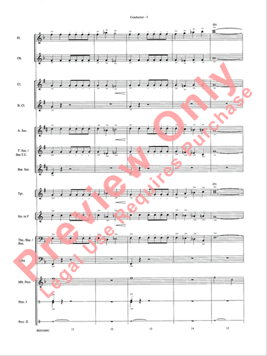 Ceremonium Concert Band scores gallery preview page 6