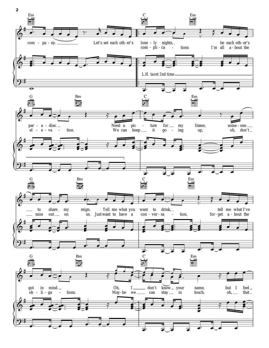 Company Piano, Vocal, Guitar scores gallery preview page 2