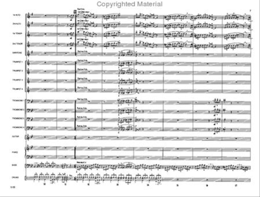 Touchin' All The Basses Jazz Ensemble scores gallery preview page 8