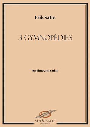 Book cover for Gymnopedie 1, 2 and 3 - guitar and flute