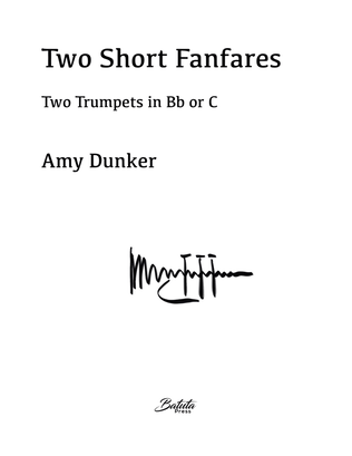 Book cover for Two Short Fanfares