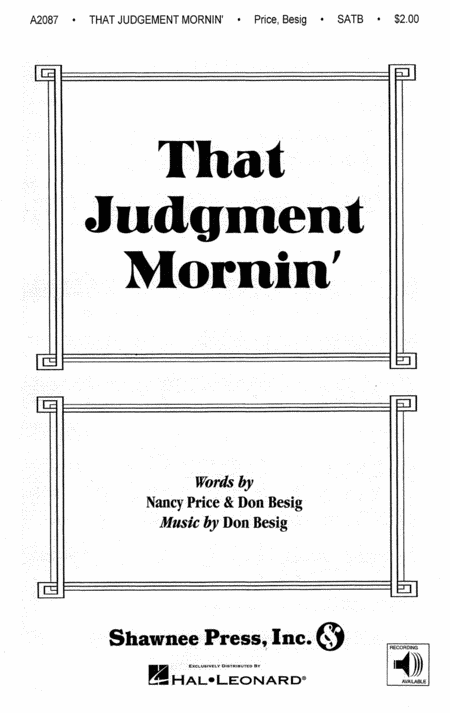 That Judgment Mornin