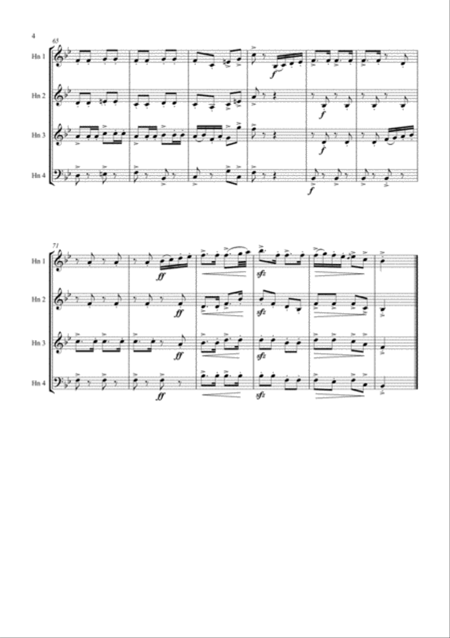 Graz Galop Brass Ensemble scores gallery preview page 4