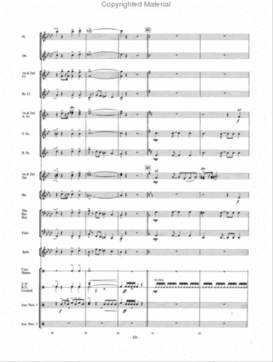 El Cabara Concert Band scores gallery preview page 3