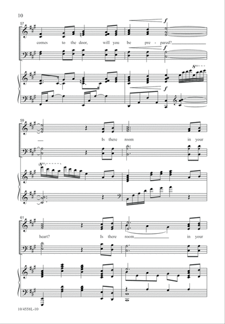 Is There Room in Your Heart for a King? 4-Part scores gallery preview page 11