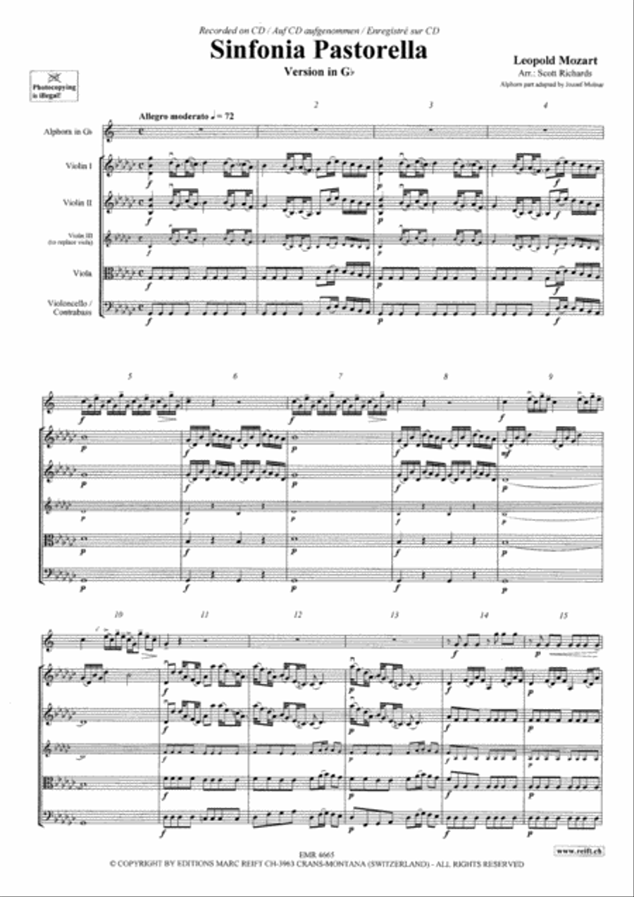 Sinfonia Pastorella String Orchestra scores gallery preview page 3
