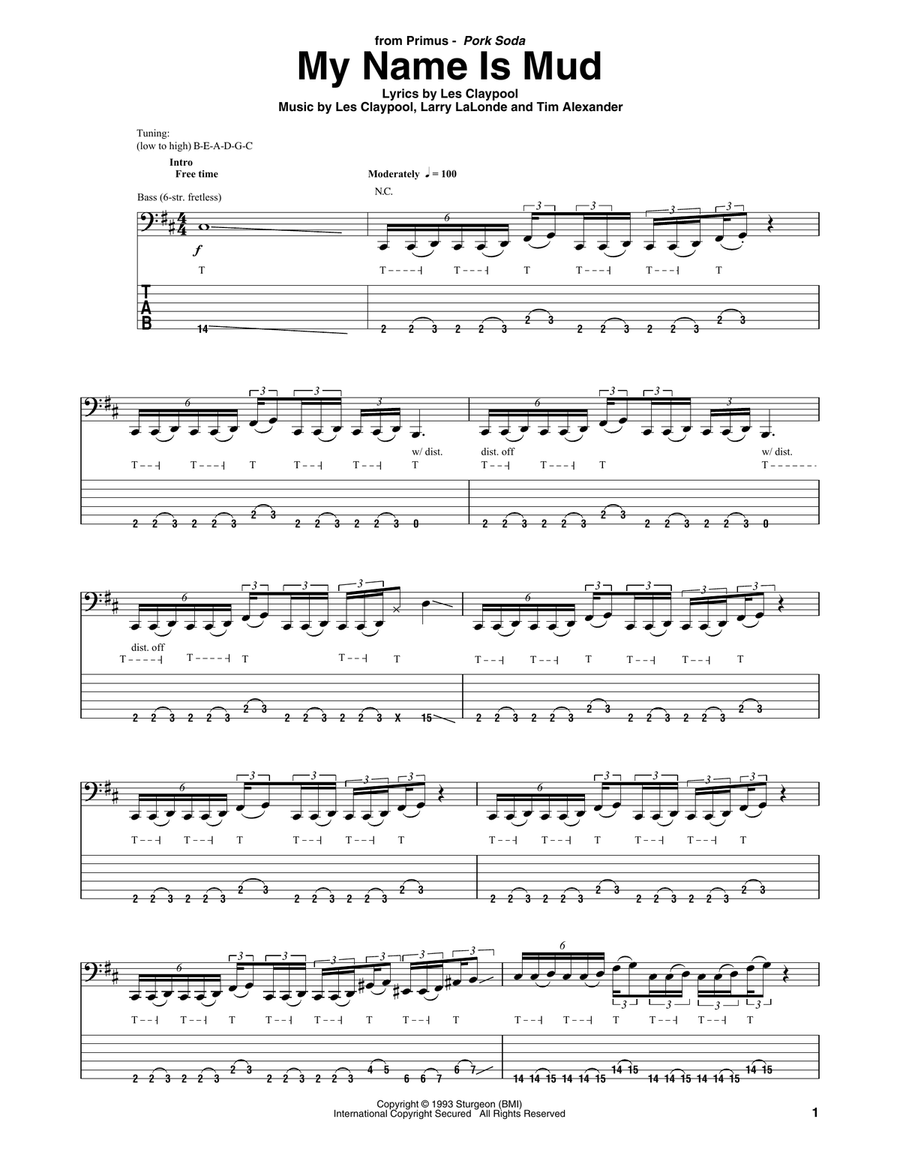 My Name Is Mud Acoustic Guitar scores gallery preview page 1