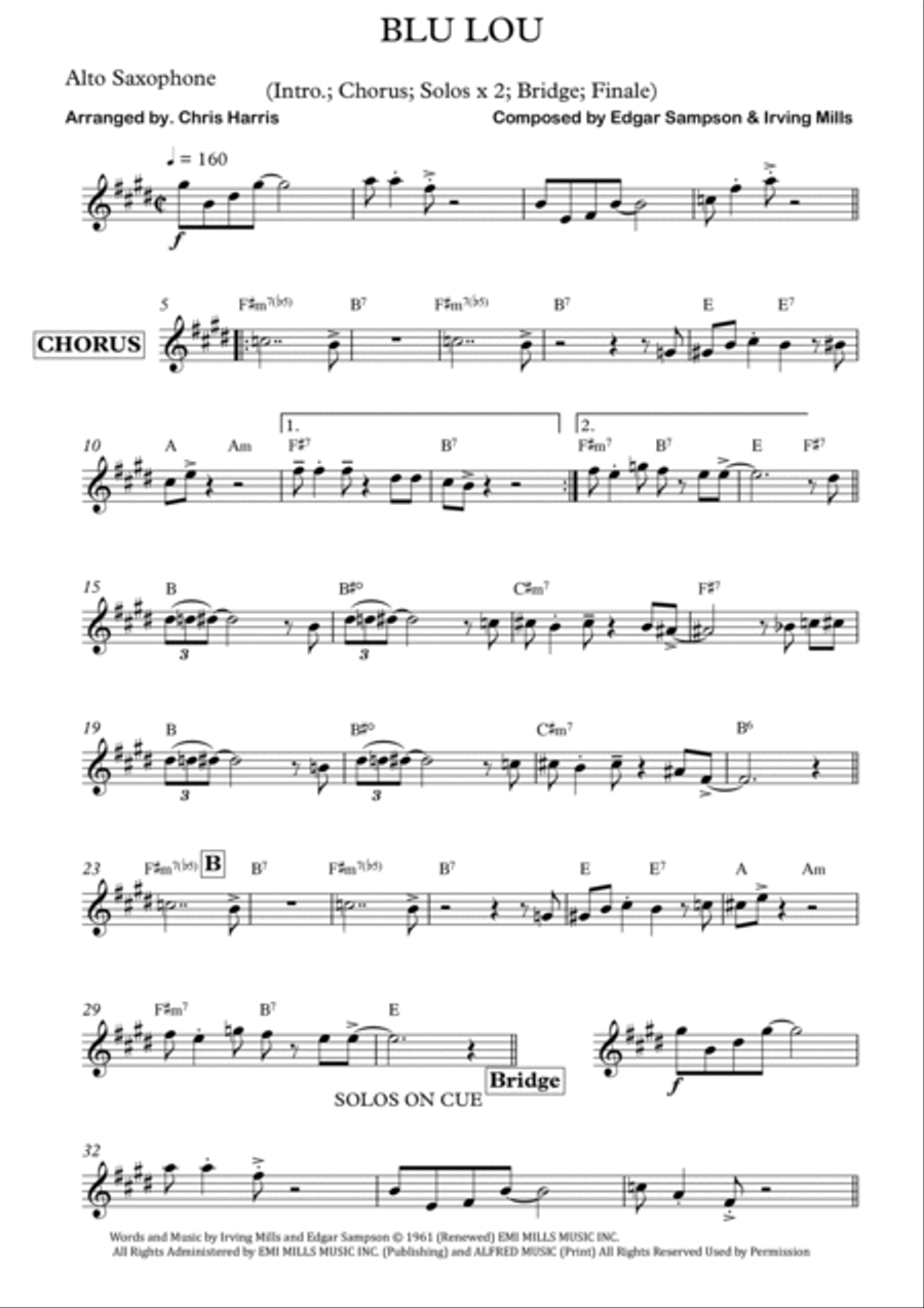 Blue Lou Jazz Ensemble scores gallery preview page 6