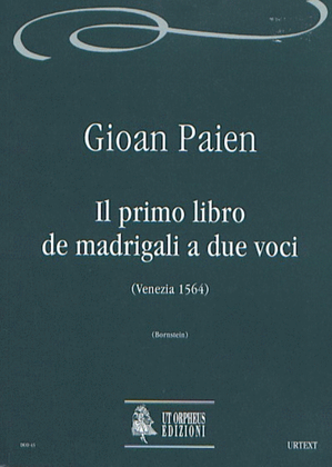 Book cover for Il primo libro de madrigali a due voci (Venezia 1564)