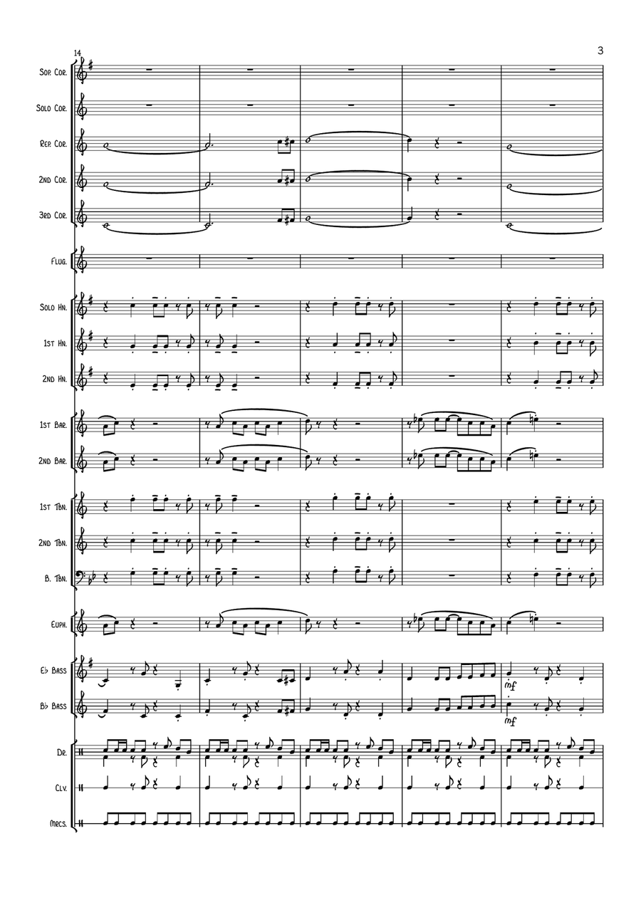 Speedy Gonzales Brass Band scores gallery preview page 4