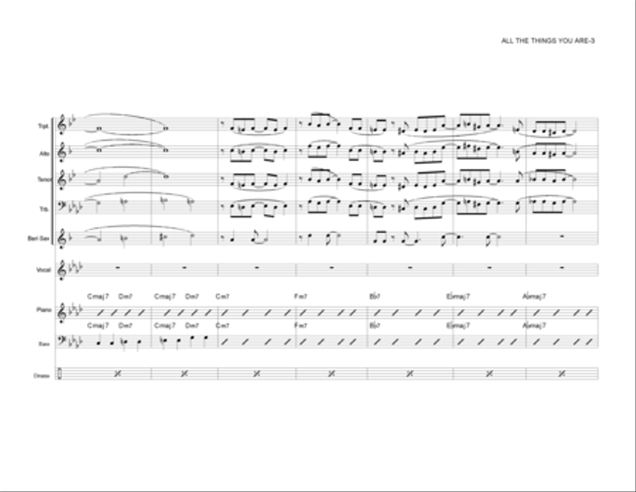All The Things You Are Jazz Ensemble scores gallery preview page 4