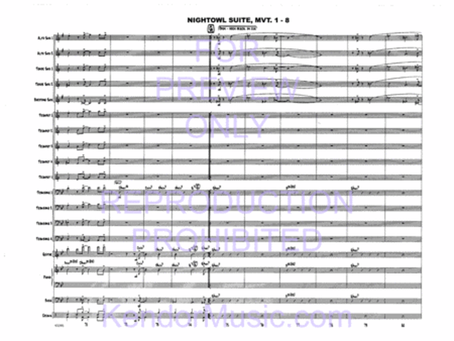 Nightowl Suite, Movement 1 (11 p.m. - Searching For Birdland) (Full Score)