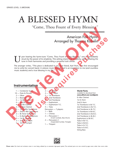 A Blessed Hymn image number null