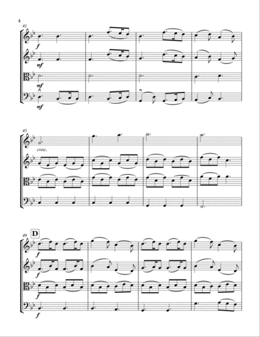 A Thousand Years A Thousand Years String Quartet scores gallery preview page 4