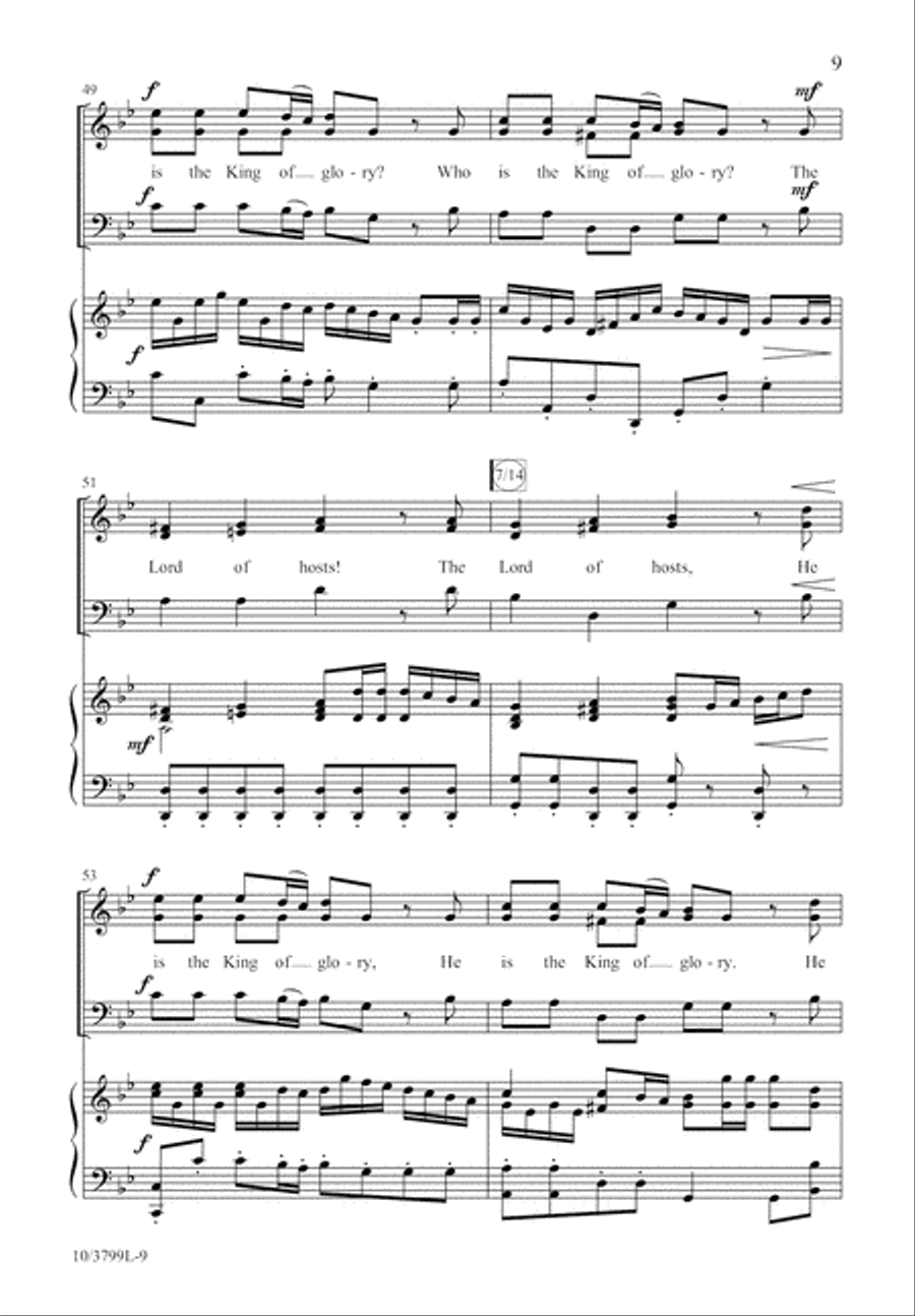 The King of Glory The King of Glory 3-Part scores gallery preview page 9