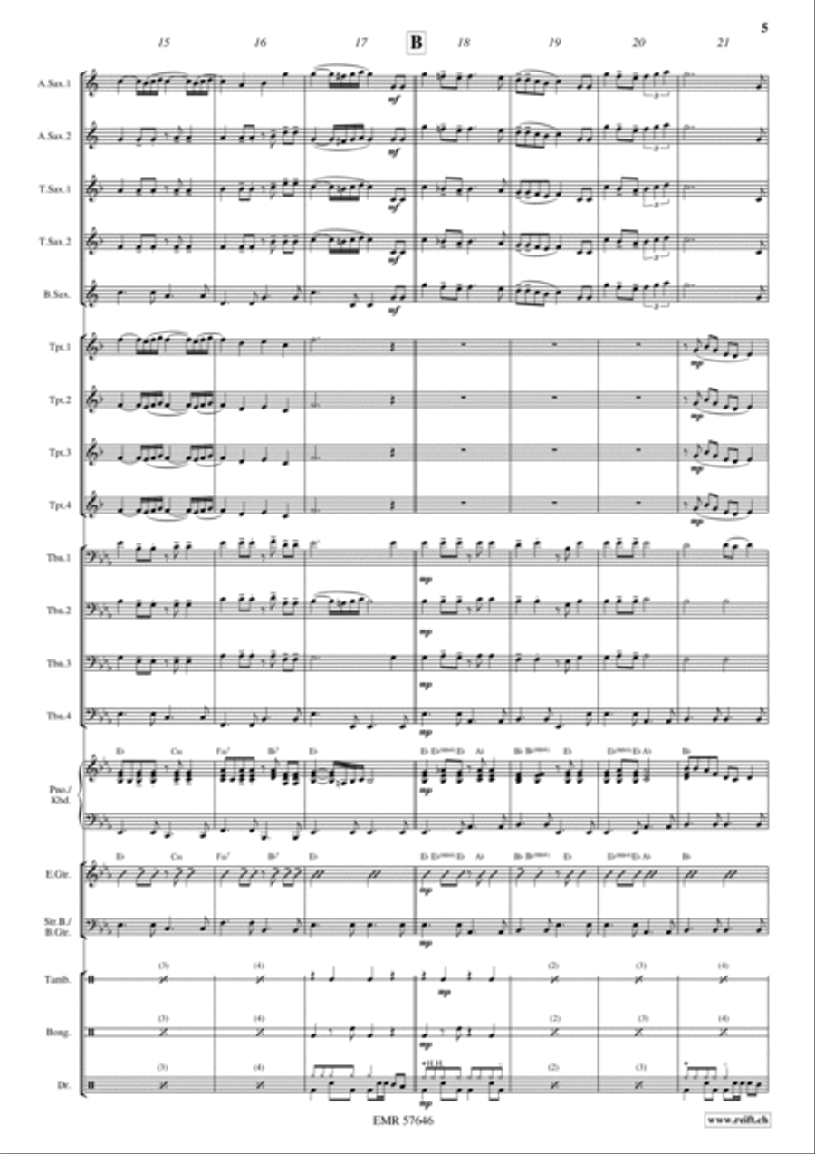 Dance For Me Big Band scores gallery preview page 7