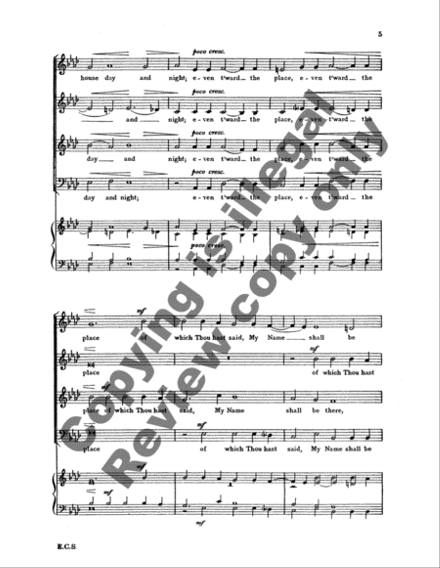 Hear The Voice and Prayer 4-Part scores gallery preview page 4