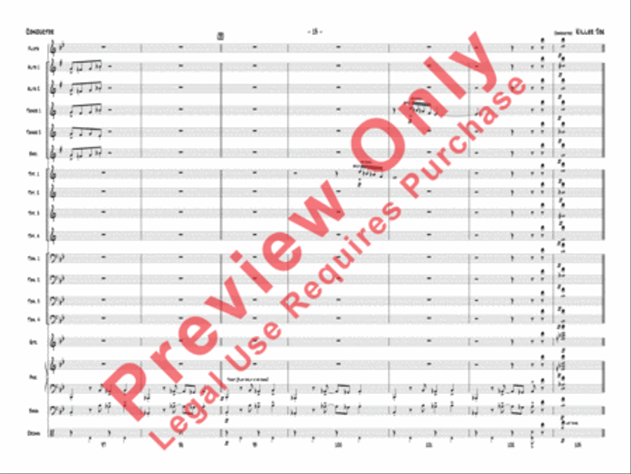 Cool Joe, Mean Joe (Killer Joe) Jazz Ensemble scores gallery preview page 16